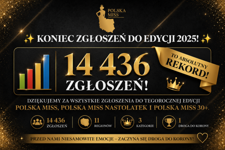 Rekordowa liczba zgłoszeń do Polska Miss 2025! Ponad 14 tysięcy marzeń o koronie